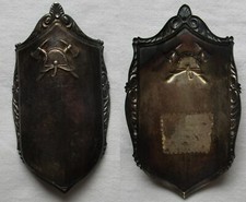 seltener versilberter Fahnen / Stocknagel Feuerwehr um 1920 (103778)