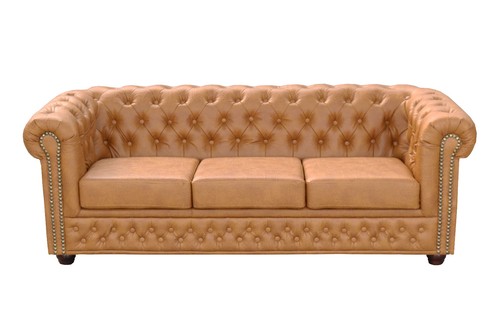 Chesterfield cognac set - %,