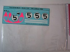 Decals 1:24 Ford GT40  von