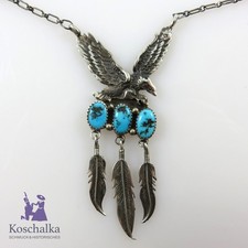 925er Silber Türkis-Collier