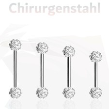 Piercing Straß Stab Zunge