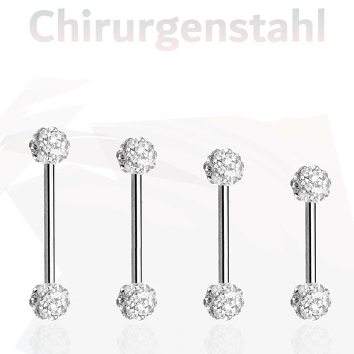 Piercing straß stab zunge - straß,