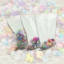 100-500g Acryl Perlen Mix Basteln Bunt Acrylperlen Acrylmix Mischung Perlenmix