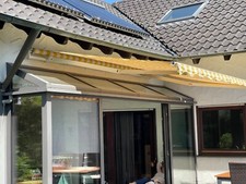 Gelenkarmmarkise Markise Sonnenmarkise Balkonmarkise & Akku - Kurbel