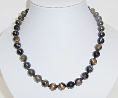 Edelsteinkette tigerauge cm - tigerauge,