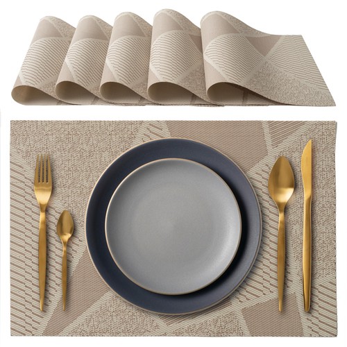 Ipea 6er set tischsets - 6er, beige