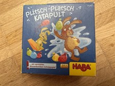 HABA Plitsch-Platsch-Katapult Geschicklichkeitsspiel Hase Wasserbomben