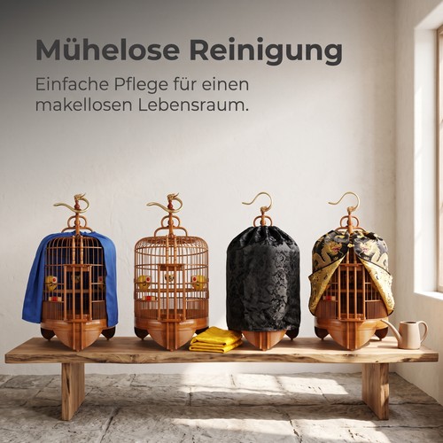 Vogelkäfig mit schutzhülle - vogelkäfig,