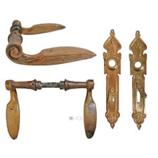 Türdrücker antik Jugendstil alt floral Garnitur 9er Vk