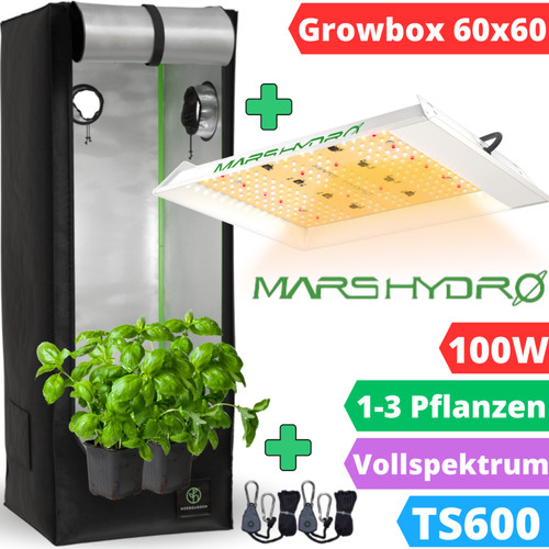 Growbox set led 60x60cm - set,