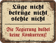 Blechschild Lüge nicht
