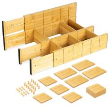 4stk Schubladenteiler Bambus