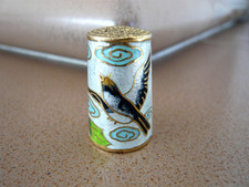 Cloisonne Fingerhut  mit Vogel