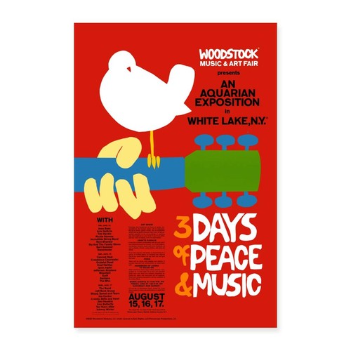 Woodstock festival poster - woodstock,