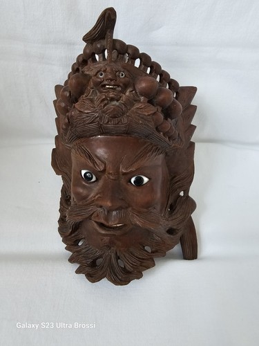 Antike bali wandmaske wooden - bali,