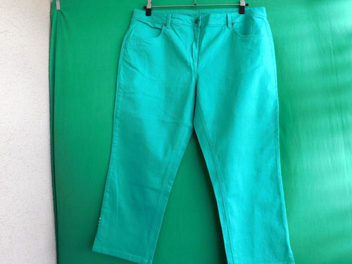 Damen jeans grün - damen, gr.50.