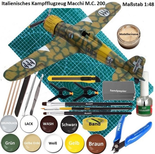 Macchi 200 plastikmodell - m.c.,