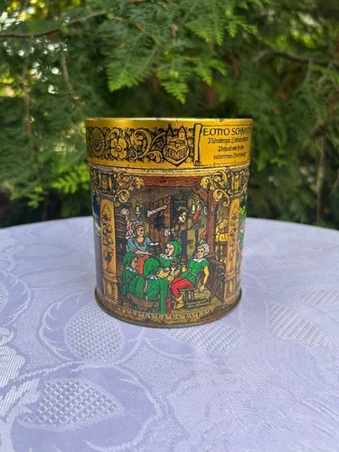 Vintage blechdose otto - vintage, e.