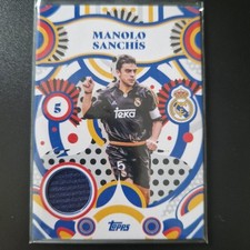 Manolo Sanchis Flamenco Flare Relic Topps Real Madrid Team Set 2024/25