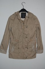 C&A - GR. 152 - Parka / Jacke beige Kapuze Übergang