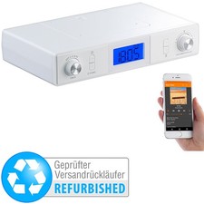 auvisio Stereo-FM-Küchen-Unterbauradio mit Bluetooth, Timer, Versandrückläufer
