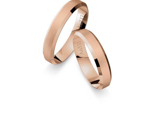 2x333 gold paarpreis eheringe - gold,