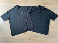 2 sportive MERCEDES BENZ Polo-Golfshirts schwarz Gr. L