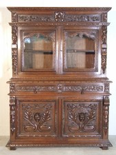 EF 1628 Antikes Gründerzeit Buffet Eiche im Renaissance Stil Frankreich um 1890