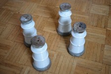 4 Stck Isolatoren Keramik