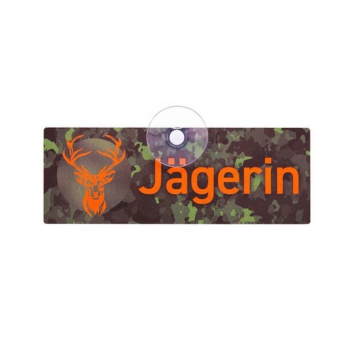 Jagdschild jägerin mit - jÄgerin,