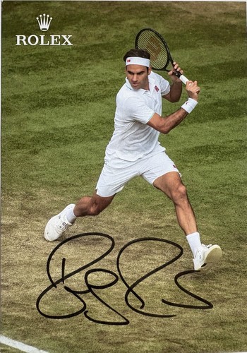 Roger federer signiert - signiert, rolex