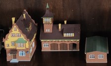 H0 Vollmer 3755 Polizeirevier 7 + 3756 Gerätehalle Mit Turm + 3757 Garage