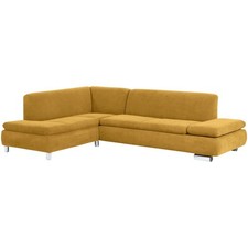 Max Winzer | Terrence | Ecksofa links mit Sofa 2,5-Sitzer rechts | mais | Velour