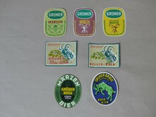 alte Bieretiketten GRÜNER