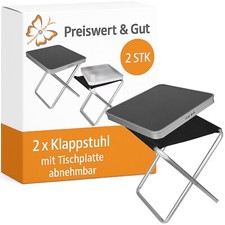 2x Klappstuhl Camping H45cm