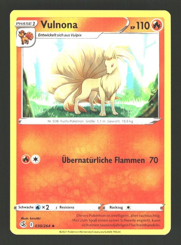 Pokemon vulnona 030 264 - vulnona, 030/264