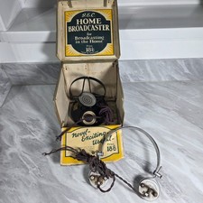 Vintage 30er Jahre Mikrofon von GEC Home Broadcaster antik im Originalkarton BC1900
