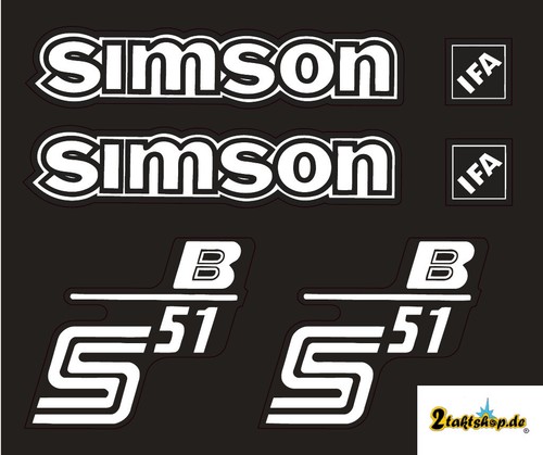 Simson s51 aufkleber - s51, b