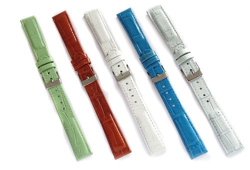 16mm echt leder uhrenarmband - leder,