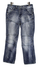 Camp David Will / Comfort Fit Herrenjeans W30/L34 Distressed Knopf Whiskers