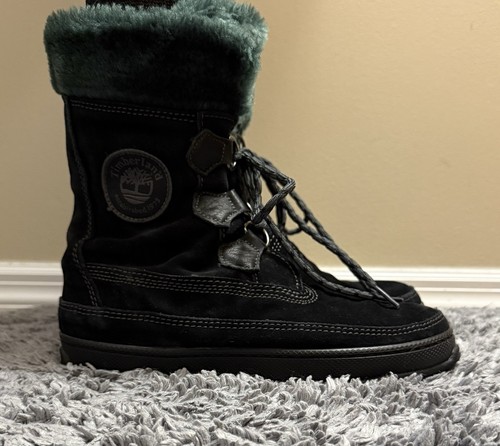 Timberland mukluk black suede - black,