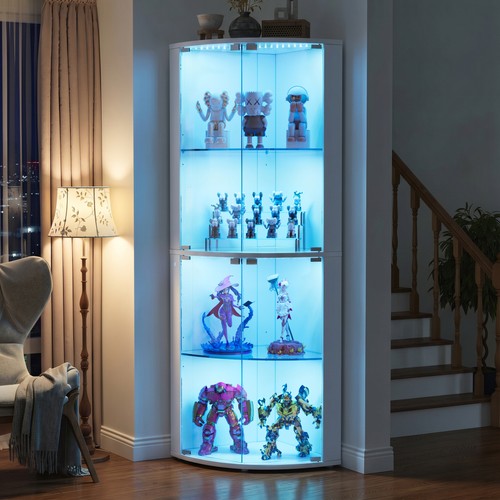 Eckschrank mit led beleuchtung - eckschrank,