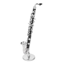 Miniatur Bass Saxophon Schwarz