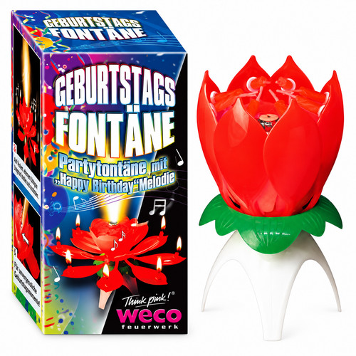Weco geburtstagsfontäne happy - geburtstagsfontäne,