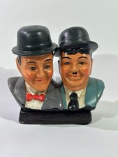 Figur Büste von Laurel & Hardy - Dick und Doof - 90er Jahre Retro Deko Sammeln