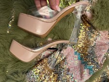 Hoch Plateu Mules High Heels