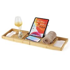 Badewannenablage Bambus Badewannenbrett Badewannen Ablagen verstellbar