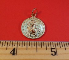 14KT EP Army/ St. Christopher