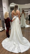 Brautkleid mit 3D Blumen und