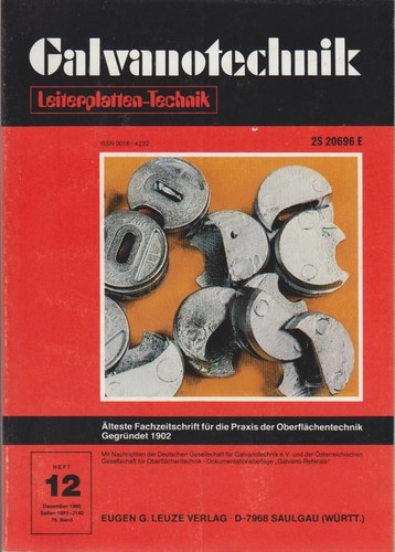 Galvanotechnik band - band,